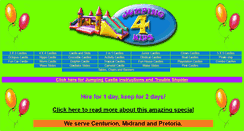 Desktop Screenshot of jumping4kids.co.za